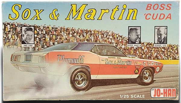 Jo-Han - Jake King, Ronnie Sox & Buddy Martin's Plymouth Boss 'Cuda  - 1/25