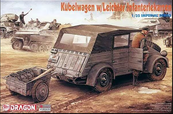 Dragon - Kübelwagen with Leichter Infanteriekarren - 1/35