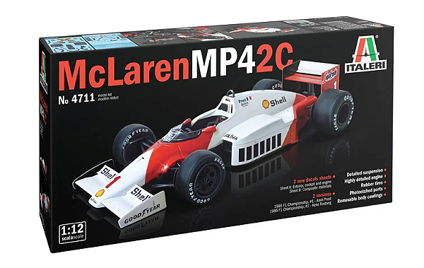 Italeri - McLaren MP4/2C TAG-Porsche 1986- 1/12