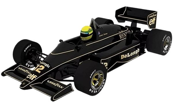 Coleção Lendas Brasileiras do Automobilismo Eaglemoss - Lotus 98T Renault 1986  - 1/43
