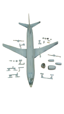 SUCATAS HTC - Sucata de avião comercial - 1/144