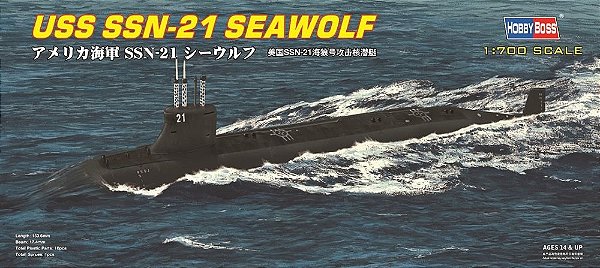 HOBBY BOSS - USS SSN-21 Seawolf - 1/700