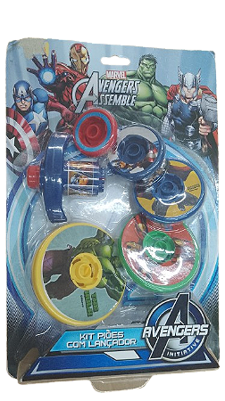 TOYNG - Kit Peões com Lançador "Avengers"