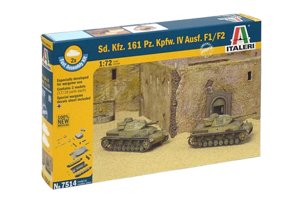 ITALERI - Sd. Kfz. 161 Pz. Kpfw. IV Ausf. F1/F2 - 1/72