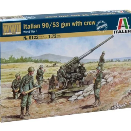 ITALERI - Italian 90/53 gun with crew - 1/72