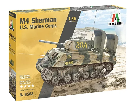 Italeri - M4A2 Sherman U.S. Marine Corps - 1/35