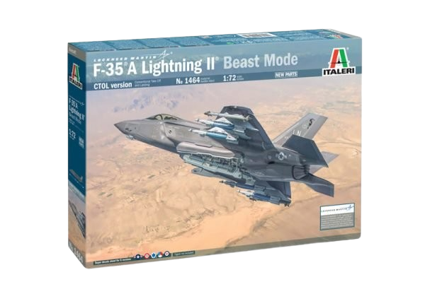 ITALERI - Lockheed Martin F-35A Lightning II CTOL (Conventional Take Off And Landing) Version "Beast Mode" - 1/72