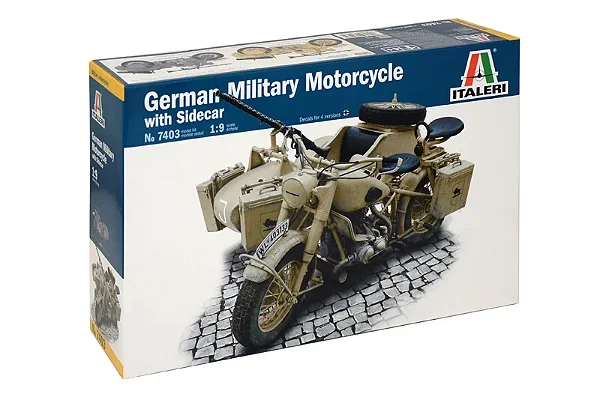 Italeri - German Military Motorcycle with Sidecar  - 1/9