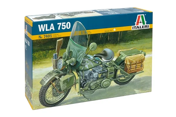 Italeri - WLA 750 U.S. Motorcycle  - 1/9