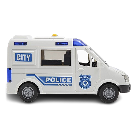ZIPPY TOYS - Caminhão de Resgate com fricção, luz e som - 1/16