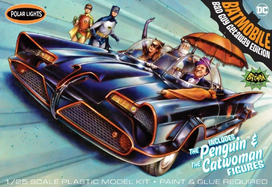 POLAR LIGHTS - Batmobile Bad Guy Getaway Edition (Penguin & Catwoman) - 1/25