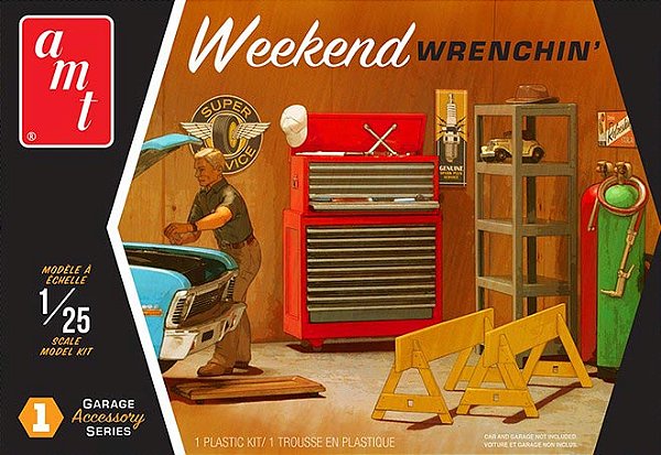 AMT - Weekend Wrenchin' Garage Accessory Set - 1/25