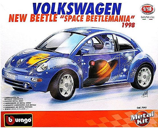 Burago - Volkswagen New Beetle "Space Beetlemania" 1998 - 1/18 (KIT para montar)