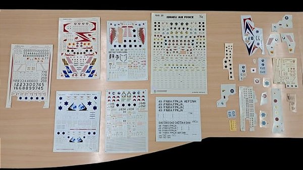 Decais Emblemas; Letras; Números - Israel