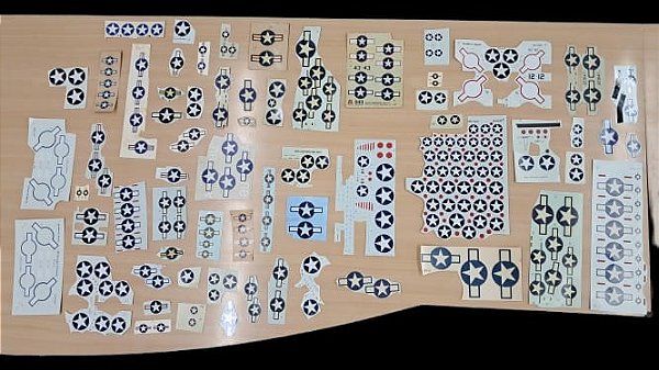 Decais Emblemas; Letras; Números - USAF