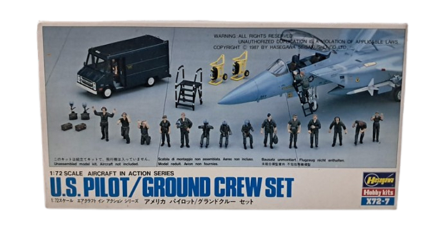 HASEGAWA - U.S. Pilot/Ground Crew Set - 1/72