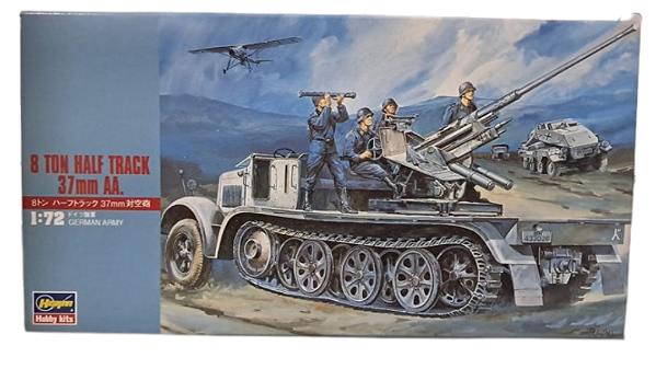 HASEGAWA - 8 Ton. Half Track 37mm AA - 1/72