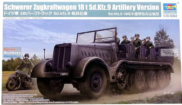 TRUMPETER - Schwerer Zugkraftwagen Sd.Kfz.9 Artillery Version - 1/35