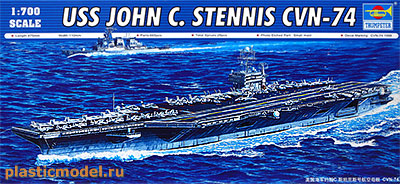 TRUMPETER - U.S.S. John C. Stennis CVN-74 (sem caixa original) - 1/700