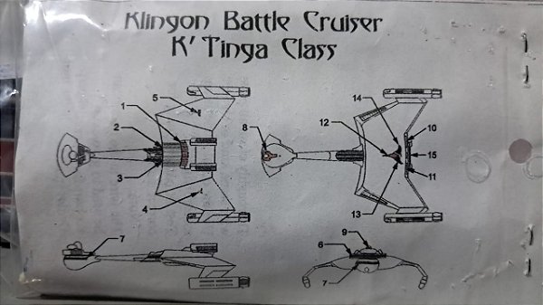 VAM 11 - Klingon Battle Cruiser K' Tinga Class - 1/2500