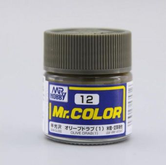 Gunze - Mr.Color C012 - Olive Drab (1) (Semi-Gloss)