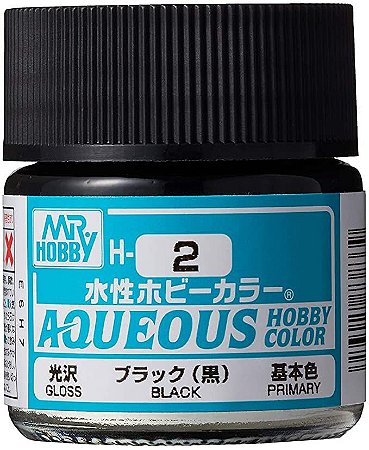 Gunze - Aqueous Hobby Colors H002 - Black (Gloss)