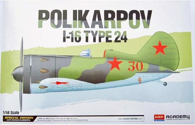 Academy - Polikarpov I-16 Type 24 - 1/48