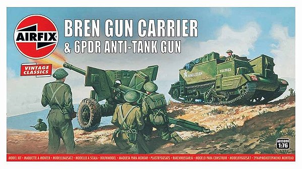 Airfix - Bren Gun Carrier and 6PDR Anti-Tank Gun - 1/76