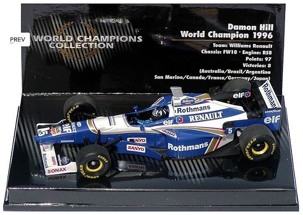 MInichamps - Williams FW 18 Renault F1 1996 - 1/43