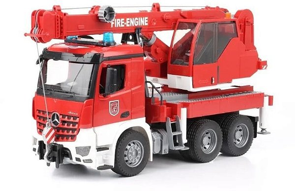 Bruder - Caminhão-Guindaste de Bombeiros Mercedes-Benz Arocs - 1/16