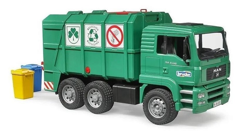 Bruder - Caminhão de Lixo Reciclável MAN TGA - 1/16