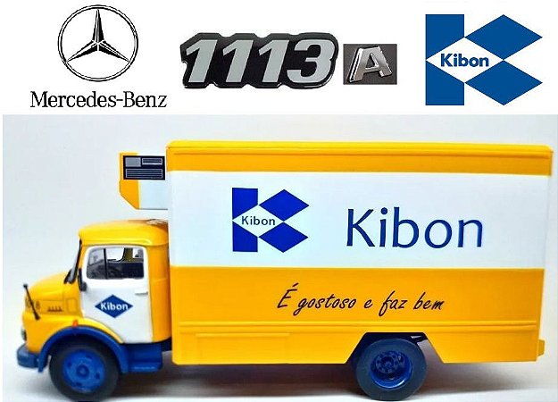 Ixo - Caminhão Mercedes-Benz 1113A 1968 - Sorvetes Kibon - 1/43