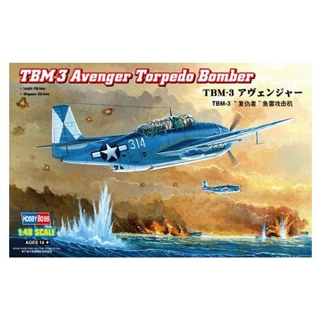 HOBBY BOSS - TBM-3 AVENGER  TORPEDO BOMBER - 1/48