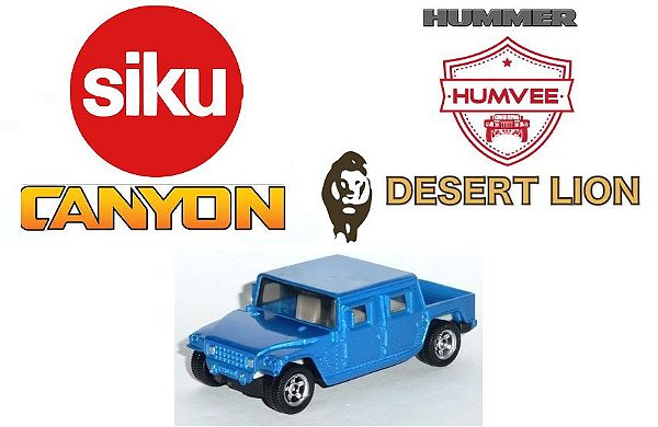 Siku - Sikucanyon (Baseado no Hummer Humvee Desert Lion) - 1/55