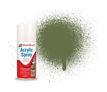 Humbrol - Acrylic Spray 080 - Grass Green (Matt) - 150ml