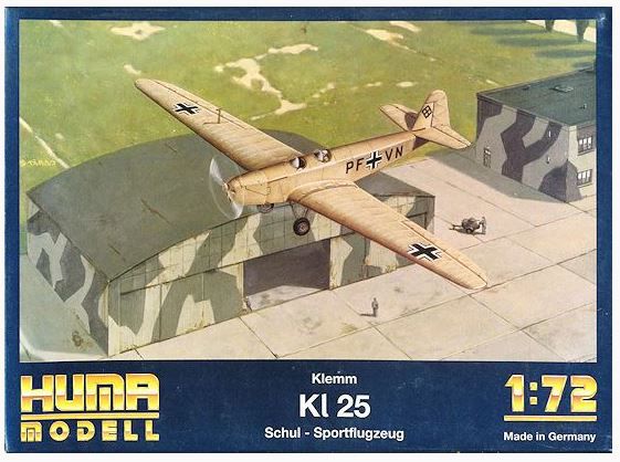 HUMA MODELL - KLEMM KL 25 - 1/72