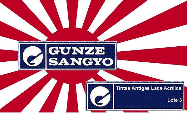 Gunze Sangyo - 3º Lote de Tintas Antigas Gunze Sangyo Laca Acrílica