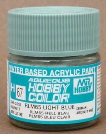 Gunze - Aqueous Hobby Colors H067 - RLM65 Light Blue (Semi-Gloss)