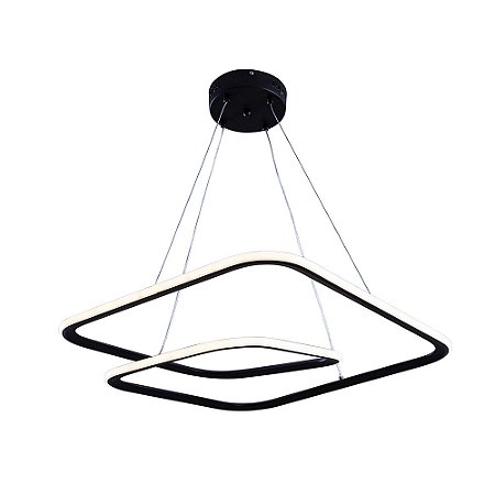 Lustre Sala Pendente Quarto Moderno Led 41W Sala Quarto Cozinha Bivolt Twisted M1 Bivolt