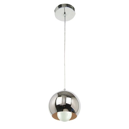 Lustre/pendente em Aço Orbit Cromado 1 Lâmpada E27 Moderno Startec -  Esquilos Shop