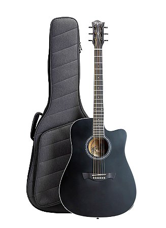 VIOLAO FOLK EQ AÇO EQ T/SOLID SPRUCE B/S SAPELE GIG BAG SUNSET BKOP TAGIMA LH