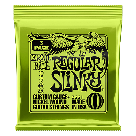 ENCORDOAMENTO GUITARRA 010 REGULAR SLINKY