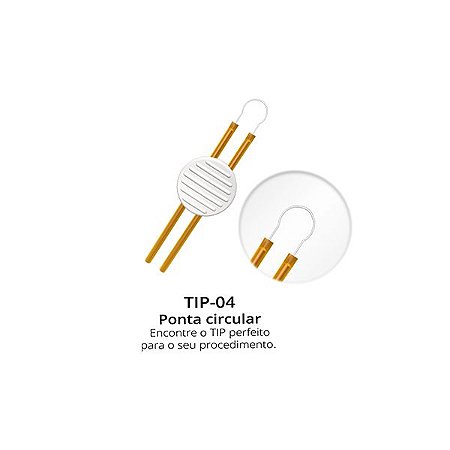 TIP-4 Ponteira descartável Enerpen Ponta Circular Caixa 10un
