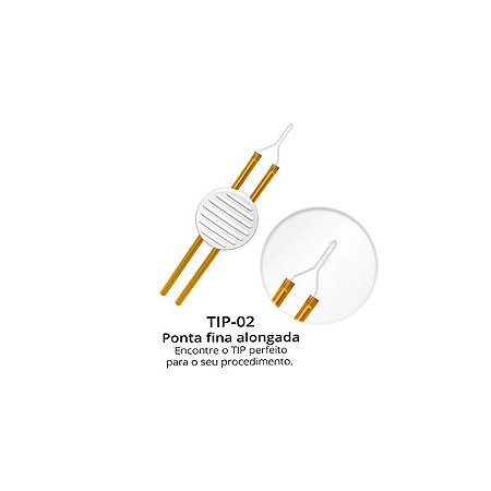 TIP-02 Ponteira descartável Enerpen Ponta Fina Alongada Caixa 10un