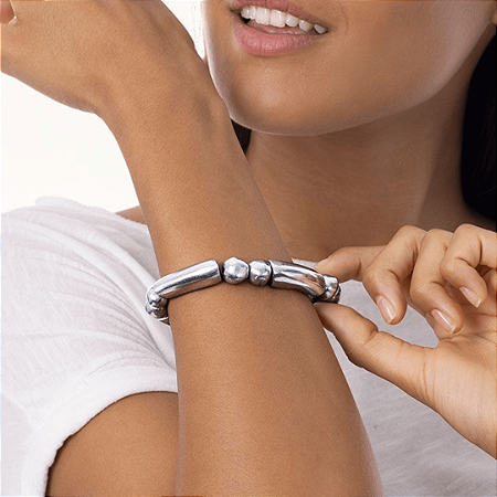 Pulseira esfera barrete alumínio Vestopazzo