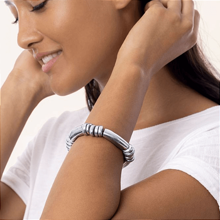 Pulseira rondele barrete alumínio Vestopazzo