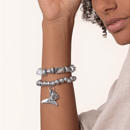 MIX Pulseiras baleia + elementos alumínio Vestopazzo