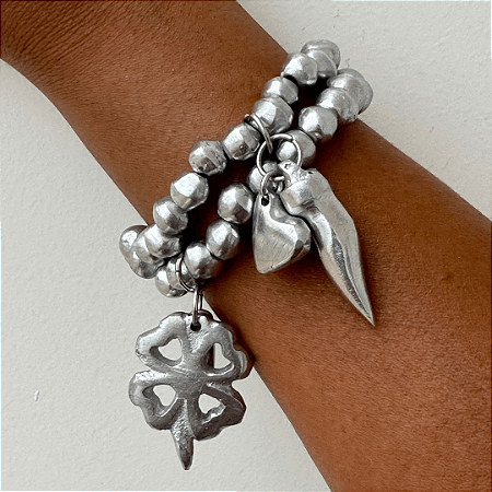 MIX Pulseiras trevo + pimenta Vestopazzo