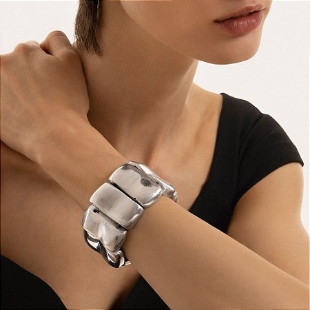 Bracelete Escultural 9 Retângulos