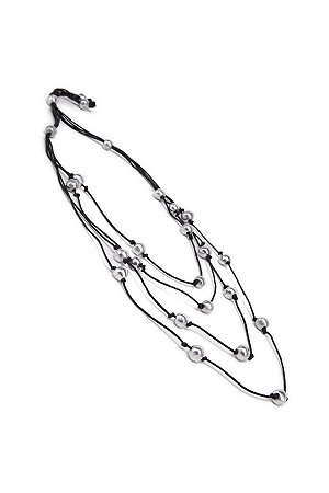 Colar Quatro Fios e Bolas Pequenas Vestopazzo